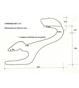 Carénage intégral type Supersport BMW Bol d'Or Supersport dimensions et côtes