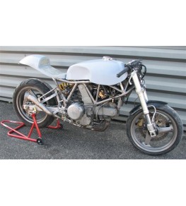 Réservoir polyester Ducati 900 SS Café Racer montage à blanc