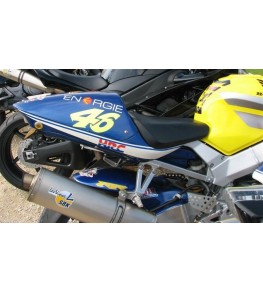 Coque arrière biplace CBR 929 RR 00-01 montée et peinte Rossi de profil