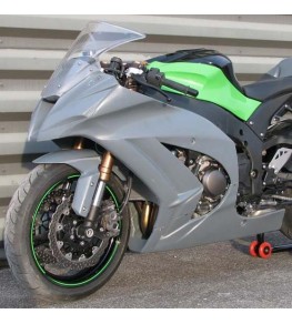 Carénage en 2 parties ZX10R 11-14 profil gauche avant