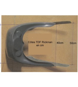 Tête de fourche Rickman Réplica côtes et dimensions largeurs