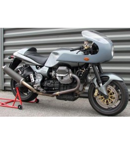 Tête de fourche Rétro SVS montage sur Moto Guzzi V11