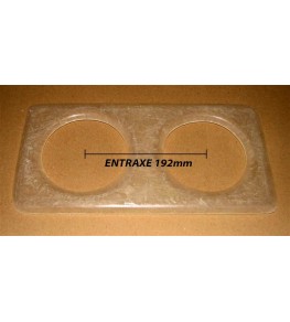 Platine pour optiques 135mm Entraxe 192mm