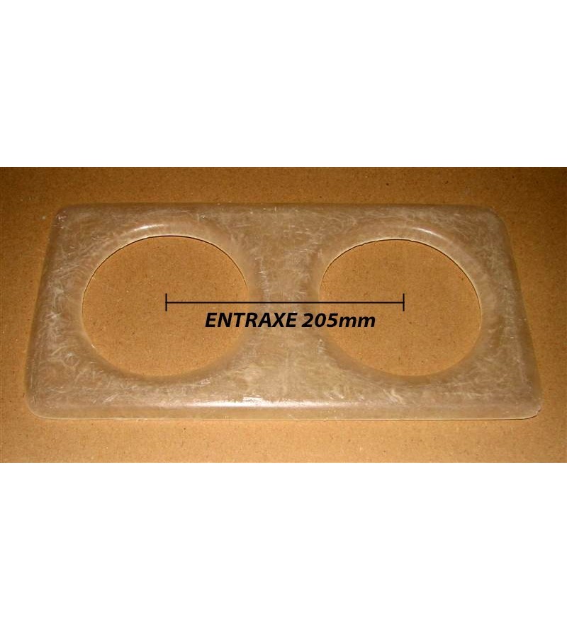 Platine pour optiques 135mm Entraxe 205mm