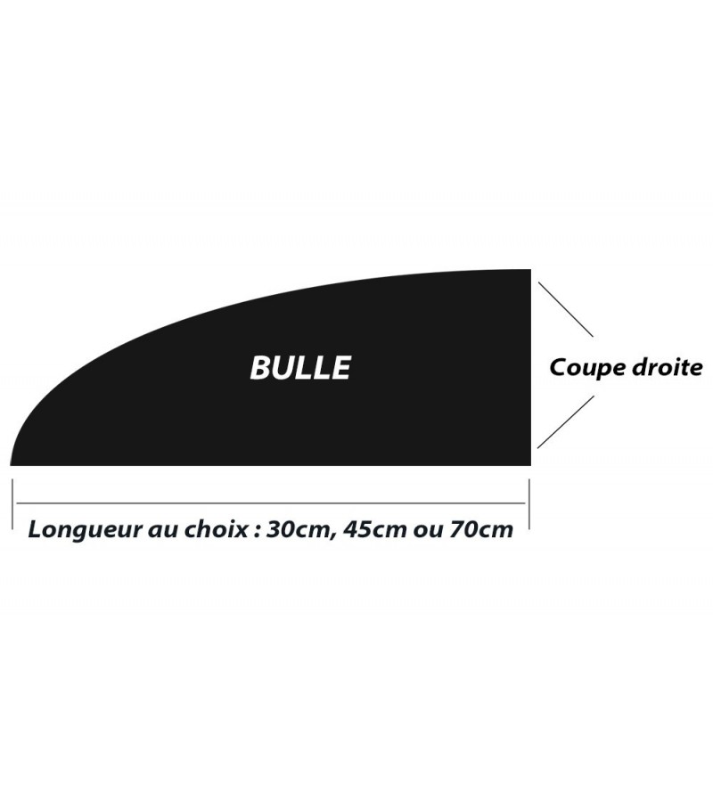 Bulle incolore sur mesure longueur au choix