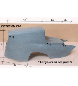 Coque arrière monoplace 750 FZ de 1986 à 1994 dimensions