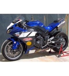 Carénage en 2 parties Evo 2 Yamaha R1 09-14 vue gauche sur moto complète