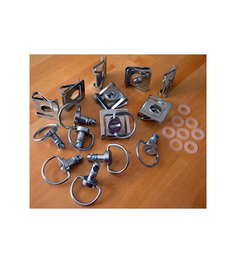 Kit vis DZUS-kit de 8 vis, agraphes, rondelles... Kit vis DZUS-kit de 8 vis, agraphes, rondelles...