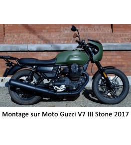 Saute vent Néo Rétro 5590 montage sur Moto Guzzi V7 III de 2017 vue profil