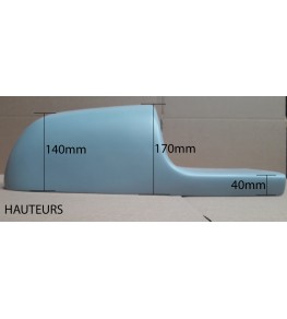 Selle-coque arrière mono type Le Mans hauteurs