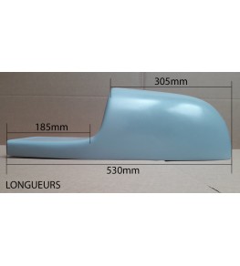 Selle-coque arrière mono type Le Mans longueurs