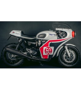 Carénage intégral en 1 partie Commando montage avec recoupe des retours de flancs sur Triumph Speed Twin 1200 2019...