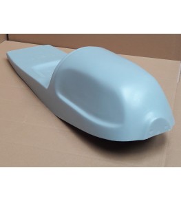 Selle/Coque arrière mono Guzzi profil arrière avec emplacement du feu rond