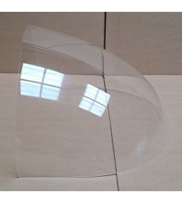 Bulle incolore sur mesure longueur au choix modèle 1 vue de profil