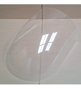 Bulle incolore sur mesure longueur au choix modèle 2 vue de haut