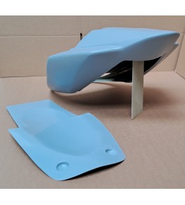 Coque arrière monoplace en assise ouverte Suzuki GSXR 1000 de 2005 à 2006 brut avec passage de roue vue arrière