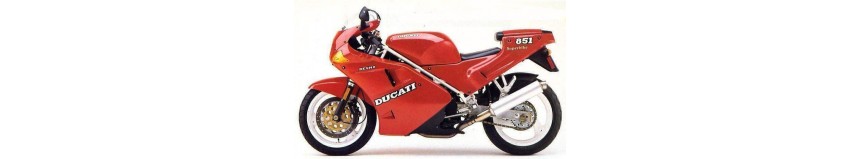 Carénages en polyester pour Ducati Superbike 851 / 888, carénage en 3 parties, bulle incolore, coque arrière monoplace...