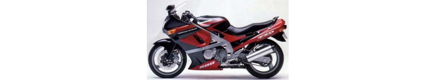 Carénages en stratifié polyester pour Kawasaki ZZR 600 de 1990 à 1992, carénage en 2 parties