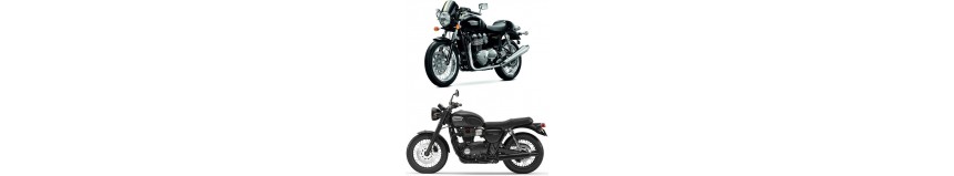 Carénages en polyester pour Triumph 900 Bonneville et Thruxton, tête de fourche type Rétro, bulle incolore