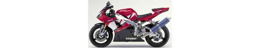 Carénages en polyester pour Yamaha 1000 R1 de 2000 à 2001, carénage en 2 parties, fermé dessous pour la compétition